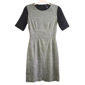 MANGO SUIT short sleeve round neck business casual tailored dress